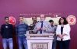 İnşaat işçileri ve HDP'li vekillerden Meclis'te...