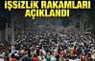İşsizlik rakamları açıklandı