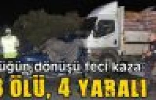 İzmir'de düğün dönüşü feci kaza: 3 ölü,...