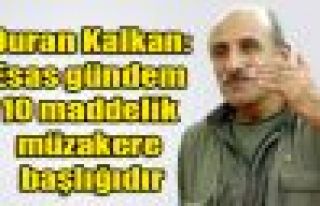 Kalkan: Esas gündem 10 maddelik müzakere başlığıdır