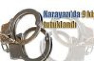 Karayazı'da 9 kişi tutuklandı