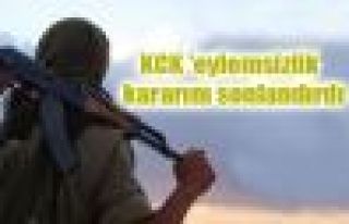 KCK 'eylemsizlik' kararını sonlandırdı