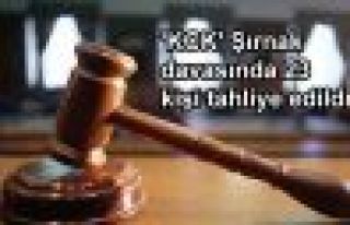 'KCK' Şırnak davasında 23 kişi tahliye edildi