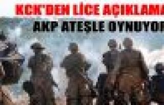 KCK'den Lice açıklaması: AKP ateşle oynuyor