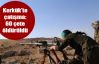 Kerkük'te çatışma: 60 çete öldürüldü