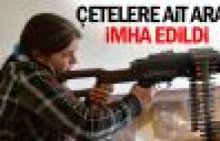 Kerkük'te çetelere ait araç imha edildi