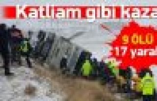 Kırşehir - Ankara yolunda katliam gibi kaza!......