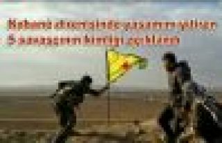 Kobani direnişinde yaşamını yitiren 5 savaşçının...