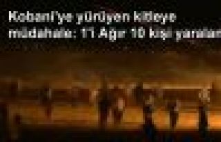 Kobani'ye yürüyen kitleye müdahale: 1'i Ağır...