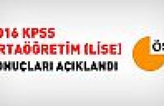 KPSS ortaöğretim sınav sonuçları açıklandı