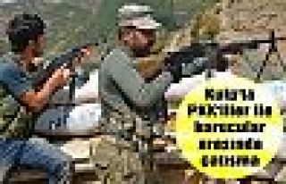 Kulp'ta PKK'liler ile korucular arasında çatışma