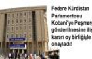 Kürdistan Parlamentosu'ndan Peşmerge'nin geçişine...