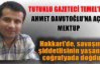 Kürt gazeteci Temel'den Ahmet Davutoğlu'na açık...
