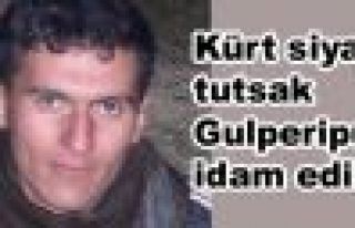 Kürt siyasi tutsak Gulperipur idam edildi