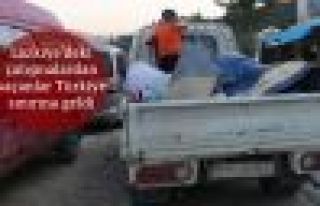 Lazkiye'deki çatışmalardan kaçanlar Türkiye sınırına...