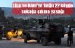 Lice ve Hani'ye bağlı 22 köyde sokağa çıkma...