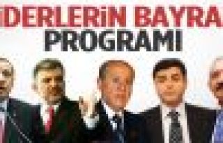 Liderlerin bayram programı belli oldu