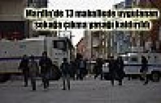 Mardin'de 13 mahallede uygulanan sokağa çıkma yasağı...