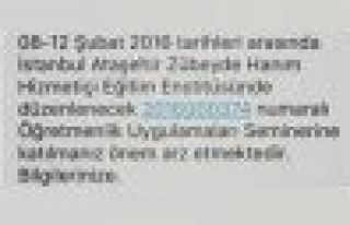 MEB'den İdil'deki öğretmenlere 'İstanbul’a gidin'...
