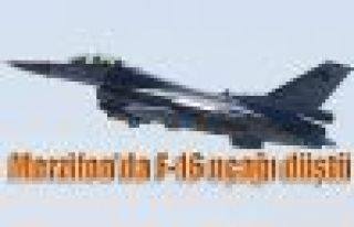 Merzifon'da F-16 uçağı düştü