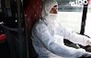Metrobüs şoförleri koruyucu tulum giyecek