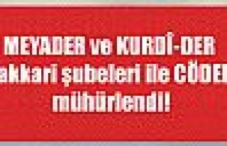 MEYADER ve KURDİ-DER Hakkari şubeleri ile CÖDER...