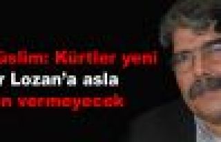 Müslim: 'Kürtler yeni bir Lozan'a asla izin vermeyecek'