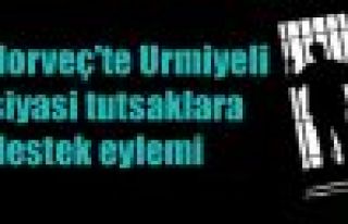 Norveç'te Urmiyeli siyasi tutsaklara destek eylemi