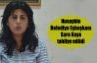 Nusaybin Belediye Eşbaşkanı Sara Kaya tahliye edildi