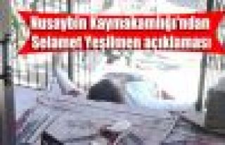 Nusaybin Kaymakamlığı'ndan Selamet Yeşilmen açıklaması