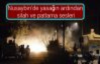 Nusaybin'de yasağın ardından silah ve patlama sesleri