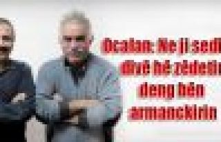 Ocalan: Ne ji sedî 10 divê hê zêdetir deng bên...