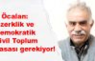 Öcalan: Özerklik ve Demokratik Sivil Toplum Yasası...
