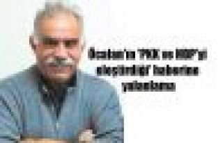 Öcalan'ın 'PKK ve HDP'yi eleştirdiği' haberine...