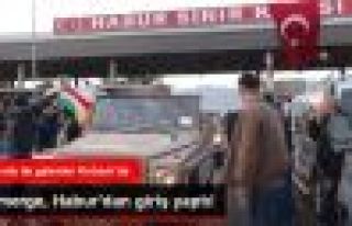 Peşmerge Konvoyu Habur'dan Giriş Yaptı