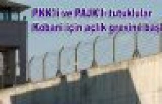 PKK'li ve PAJK'lı tutuklular Kobani için açlık...