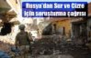 Rusya'dan Sur ve Cizre için soruşturma çağrısı