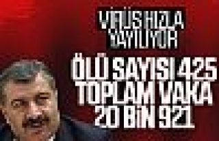 Sağlık Bakanı Fahrettin Koca: Can kaybı 425'e...