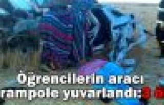 Şanlıurfa'da öğrencilerin aracı şarampole yuvarlandı:...