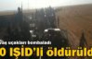 Savaş uçakları bombaladı: 60 IŞİD'li öldürüldü