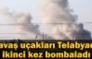 Savaş uçakları Telabyad'ı ikinci kez bombaladı