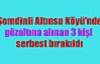 Şemdinli'de gözaltına alınan 3 kişi serbest bırakıldı...