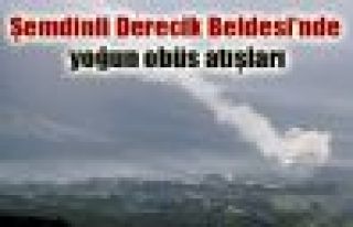 Şemdinli Derecik Beldesi'nde yoğun obüs atışları