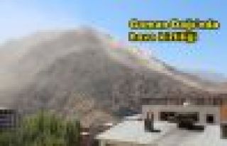 Şemdinli Goman Dağı'nda hava kirliliği