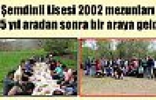 Şemdinli Lisesi 2002 mezunları 15 yıl aradan sonra...