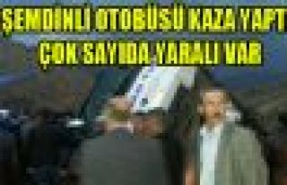 Şemdinli otobüsü kaza yapt: 23 kişi yaralandı