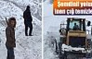 Şemdinli yoluna inen çığ temizlendi