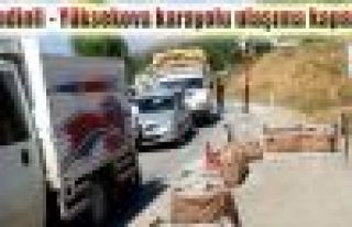 Şemdinli - Yüksekova karayolu ulaşıma kapatıldı