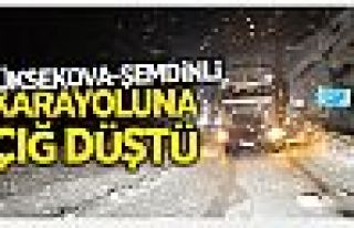 Şemdinli - Yüksekova yolu çığ nedeniyle ulaşıma...