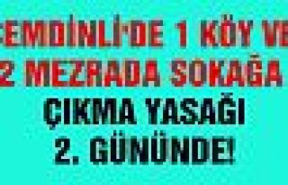 Şemdinli'de 1 köy ile 2 mezrada sokağa çıkmak...